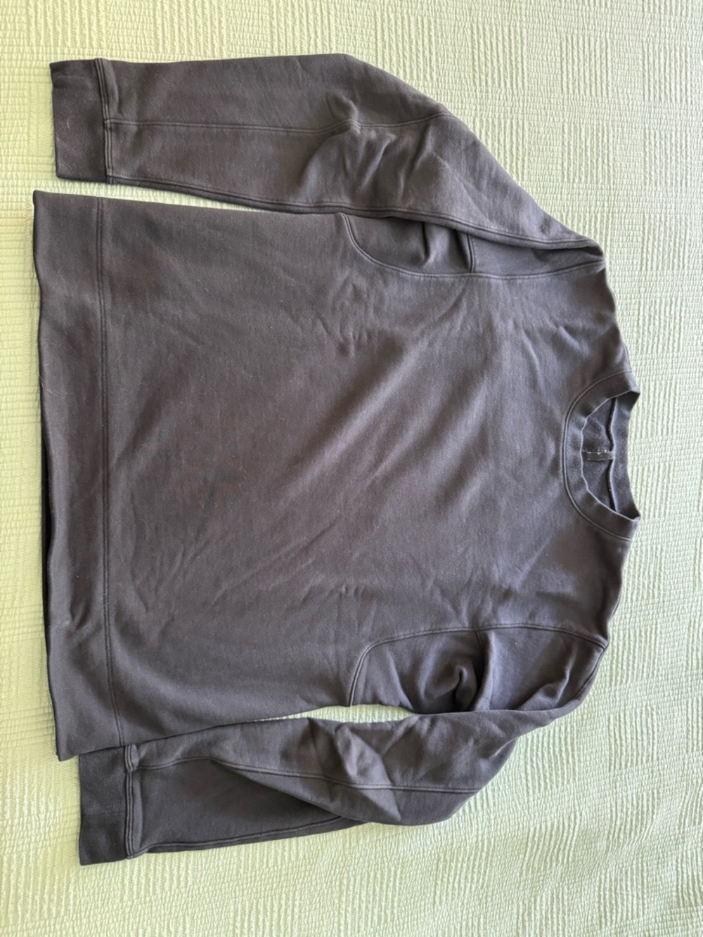 lululemon athletica Navy French Terry Crewneck Sweatshirt Medium
